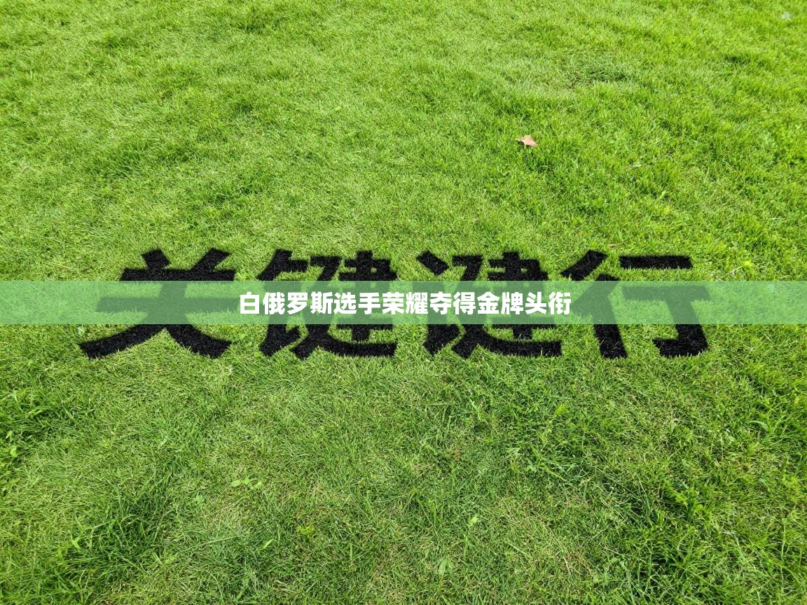 白俄罗斯选手荣耀夺得金牌头衔